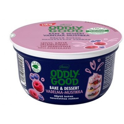 Овсяный йогурт Valio Oddlygood Bake & Dessert 200 G Raspberry & Blueberry 200 г Малина и черника