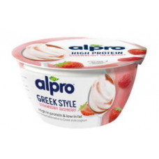 Соевый йогурт Alpro Greek Style Mansikka-Vadelma 150г малина клубника