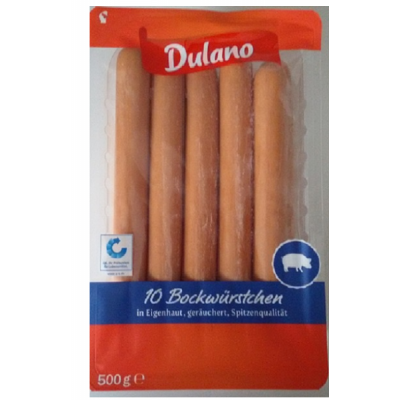 Сосиски Dulano Bockwurstchen 500г