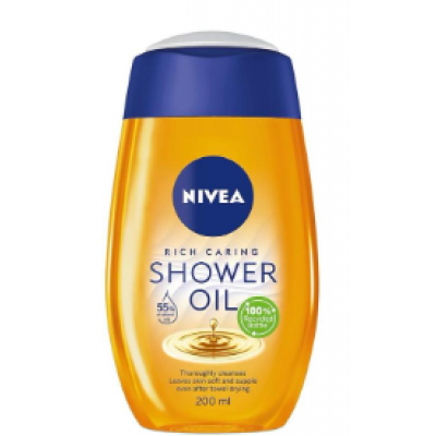 Ухаживающий гель для душа с маслом Nivea Shower Oil 200мл