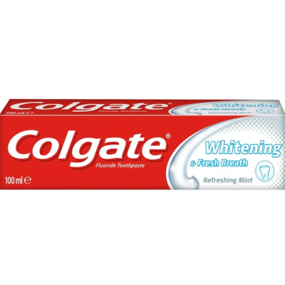 Отбеливающая зубная паста Colgate Whitening & Fresh Breath 100мл