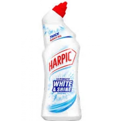 Очищающий гель для туалета Harpic Ultimate White and Shine 750мл