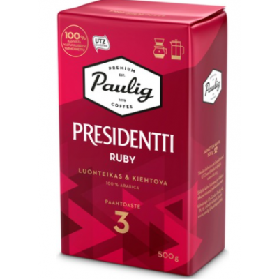 Кофе молотый Paulig Presidentti Ruby 500г