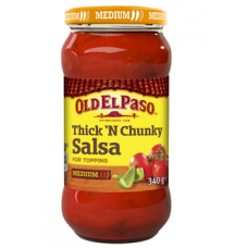 Мексиканская томатная сальса средней крепости Old El Paso Thick and Chunky Salsa Medium 340г