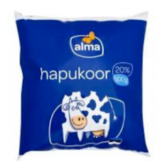 Сметана эстонская ALMA Hapukoor 20% 500г в пленке