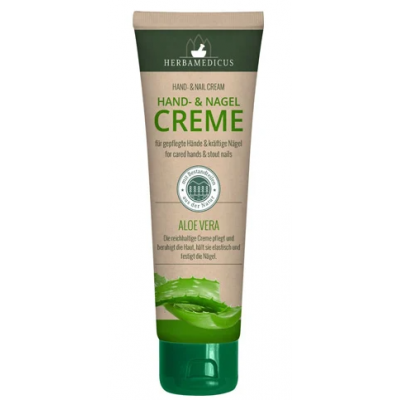 Крем и бальзам для ногтей с алоэ Herbamedicus Cream + Nail Balm Aloe Vera 125мл