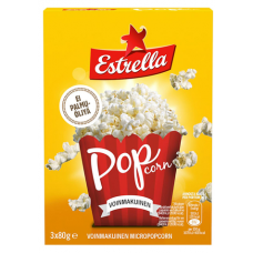 Попкорн со вкусом сливочного масла Estrella Micropopcorn 3 упаковки 240г