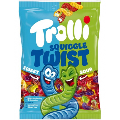 Жевательные конфеты Trolli Squiggles Twist 100г