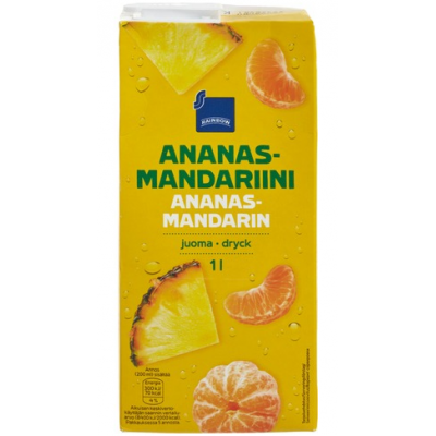 Напиток со вкусом ананаса и мандарина Rainbow ananas-mandarii 1л