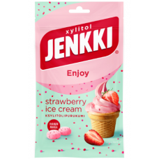 Жевательная резинка Jenkki Enjoy 70г клубничное мороженое