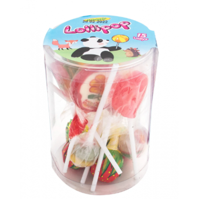 Леденцы на палочке Woogie Lollipos 15x10г 