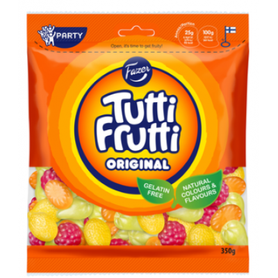 Жевательные конфеты Fazer Tutti Frutti Original 350г ассорти