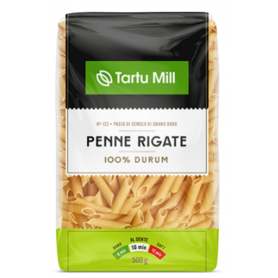 Паста из твердых сортов пшеницы TARTU MILL Penne 500г