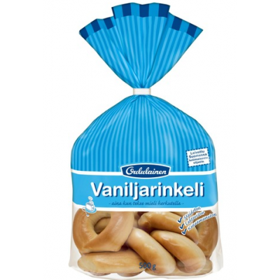 Ванильные бублики Oululainen Vaniljarinkeli 500г