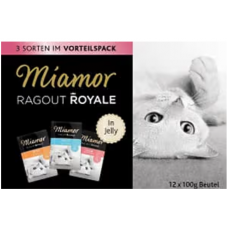 Ассорти влажного корма для кошек Miamor Ragout Royales Jelly 100 г 12 шт в упаковке