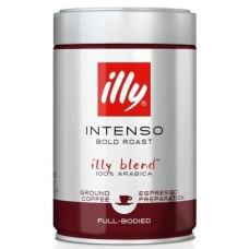 Молотый кофе темной обжарки Illy INTENSO Espresso Dark 250г в ж/б