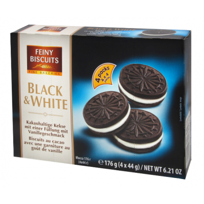 Печенье Feiny Biscuits Black & White 176г 4х44г в коробке