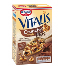 Шоколадные мюсли Dr. Oetker Vitalis Crunchy Double Chocolate 450 г