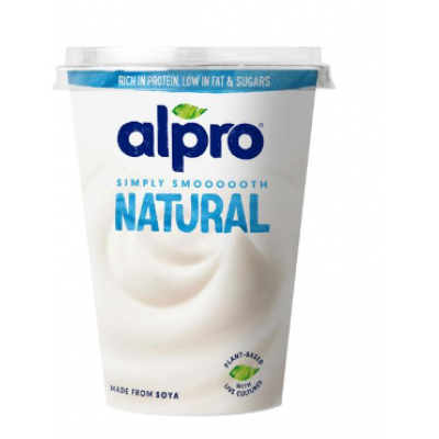 Йогурт соевый ферментированный Alpro Natural 400г без ароматизаторов