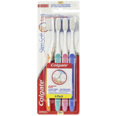 Зубные щетки Colgate Slimsoft 4шт