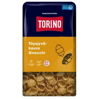 Цельнозерновые овсяные ракушки Torino Taysjyvakaura Gnocchi 400г