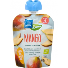 Органическое пюре Rainbow Luomu Mango 90г с 4 месяцев манго