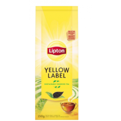 Черный листовой чай Lipton Yellow Label 150 г 