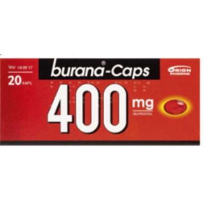 Обезболивающие капсулы BURANA-CAPS 400мг 20шт