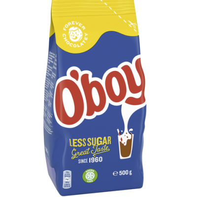 Какао порошок напиток Oboy Less Sugar 500г с низким содержанием сахара