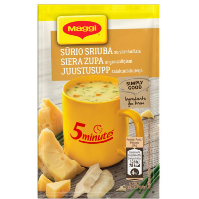 Готовый сырный суп с хлебными кубиками MAGGI Juustusupp 19г