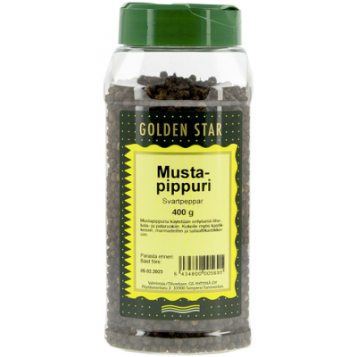 Черный перец горошком Golden Star Mustapippuri Svaripeppar 400г