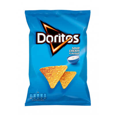 Кукурузные чипсы Doritos Sour Cream Flavour 170г с солью