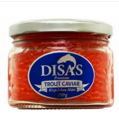 Икра радужного лосося Disas Trout Caviar 250 г премиум