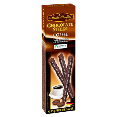 Шоколадные палочки Maitre Truffout Chokolate Coffee 75г