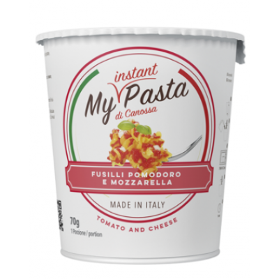 Лапша быстрого пиготовления My Instant Pasta Fusilli al Pomodoro e Mozzarella 70 г