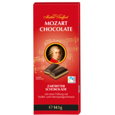 Темный шоколад Maitre Truffout Mozart 143г с марципаном