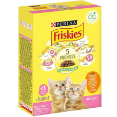 Корм для котят Friskies Junior Cats 400г курица, молоко и овощи