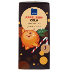 Сокосодержащий напиток со вкусом апельсина и колы Rainbow Appelsiini-cola 1л апельсин кола