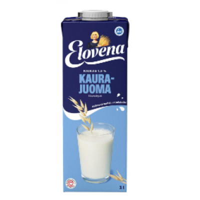 Овсяное молоко без глютена Elovena kaurajuoma 1,5% 1л