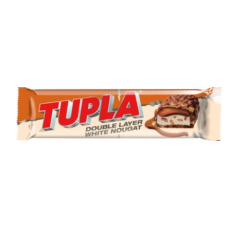 Двухслойный шоколадный батончик с белой нугой Tupla Double Layer White Nougat 48 г