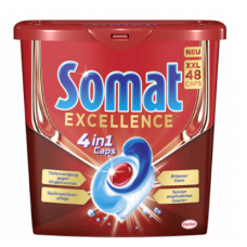 Таблетки для ПММ премиум-класса Somat Excellence All in 1 XXL 4in1 48шт