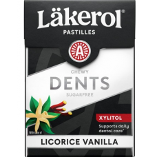 Пластинки с ксилитом Lakerol Dents Licorice Vanilla 85г