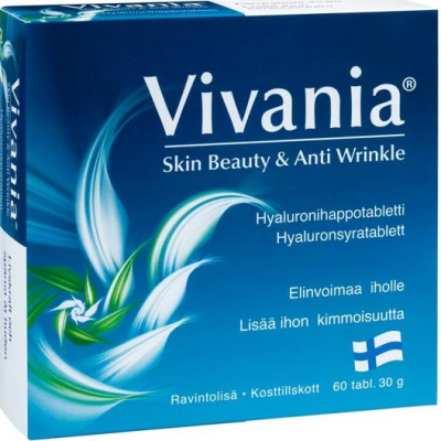 Витамины против морщин Vivania Skin Beauty & Anti Wrinkle 60 таблеток 