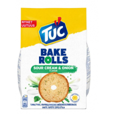 Сухарики TUC Bake Rolls Sour Cream & Onion 150г лук сметана