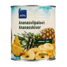 Кольца ананаса в ананасовом соке Rainbow Ananas viipaleet 820/490 г