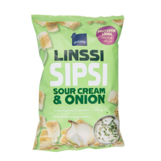 Чипсы из чечевицы со сметаной и луком Rainbow linssisipsi sour cream & onion 110 г