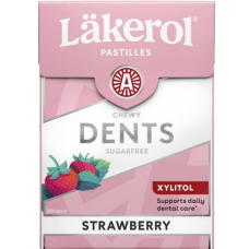 Леденцы с ксилитом со вкусом клубники Lakerol Dents Strawberry 85г