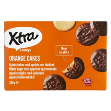 Печенье с апельсиновым мармеладом в шоколаде X-tra Orange Cakes 300г