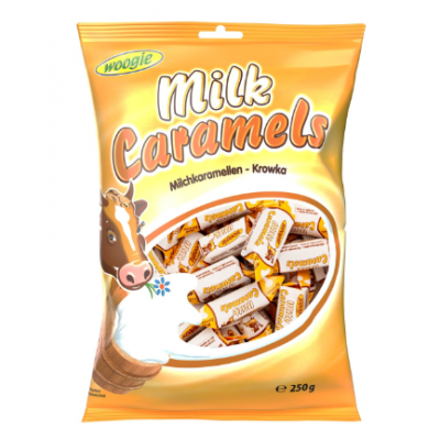 Конфеты Коровка Woogie Caramels 250г молочная