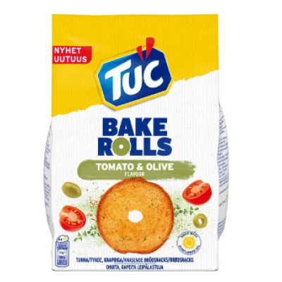 Сухарики TUC Bake Rolls Tomato Olives 150г томаты оливки